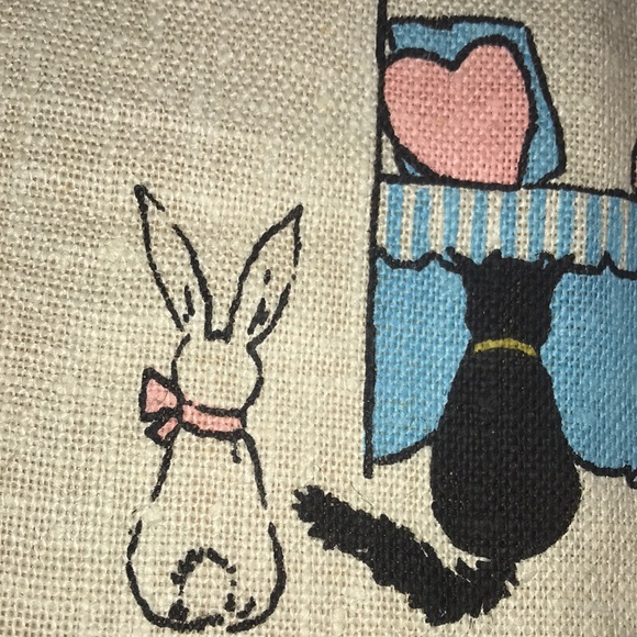 1950 Stevens Linen Bedtime Prayer Banner EUC - Picture 10 of 17